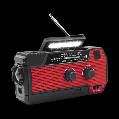 Rádio de emergência 2000/4000mAh com Lanterna e Carregador